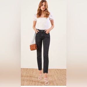 Reformation Julia Cropped Cigarette Jeans